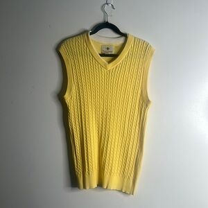 Russell Simmons yellow sweater vest size medium